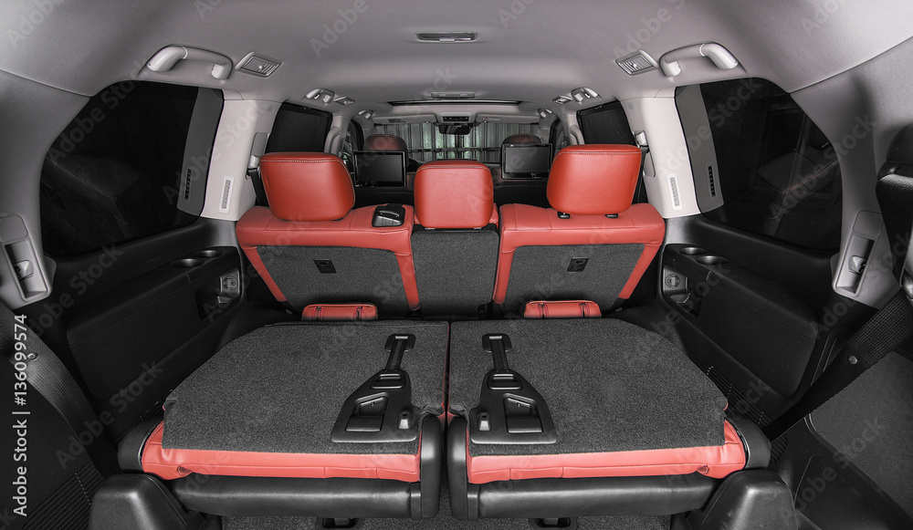 Leather car interior, texture Orange Leather Leather car interior, texture Orange Leather