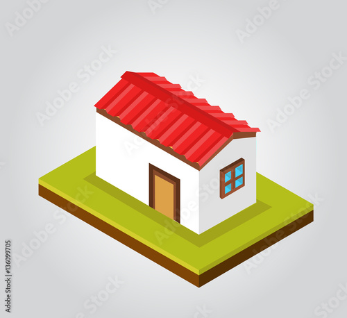 house with corrugated roof