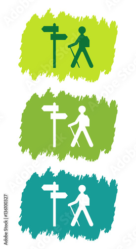 Logo randonnées pédestres.