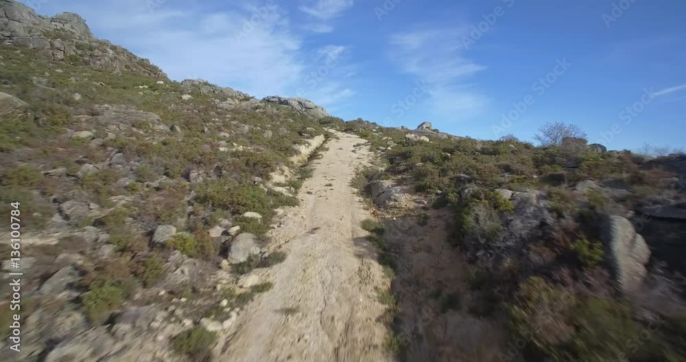 Aerial, Offroad With A Jeep At Cela, Portugal - Native Material, straight out of the cam, watch also for the graded and stabilized version Aerial, Offroad With A Jeep At Cela, Portugal - Native Material, straight out of the cam, watch also for the graded and stabilized version