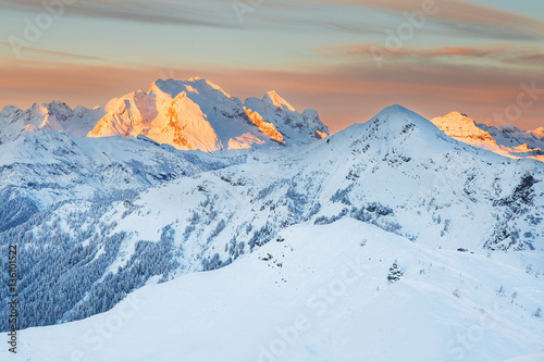 Dolomities, Dolomiti - Italy in wintertime