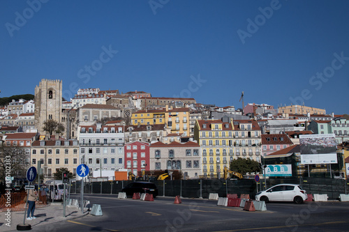 Blick auf Alfama in Lissabon, Portugal.