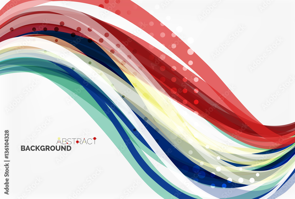 Fototapeta premium Flowing abstract background