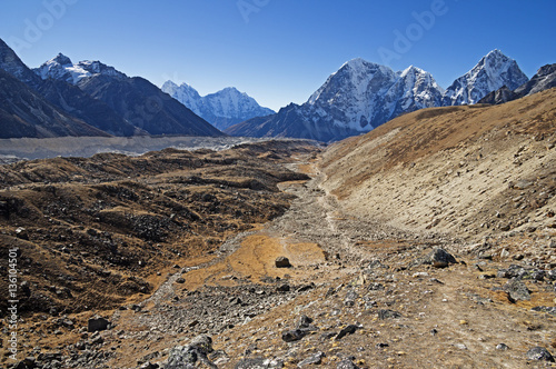 Khumbu Glacier Valley photo