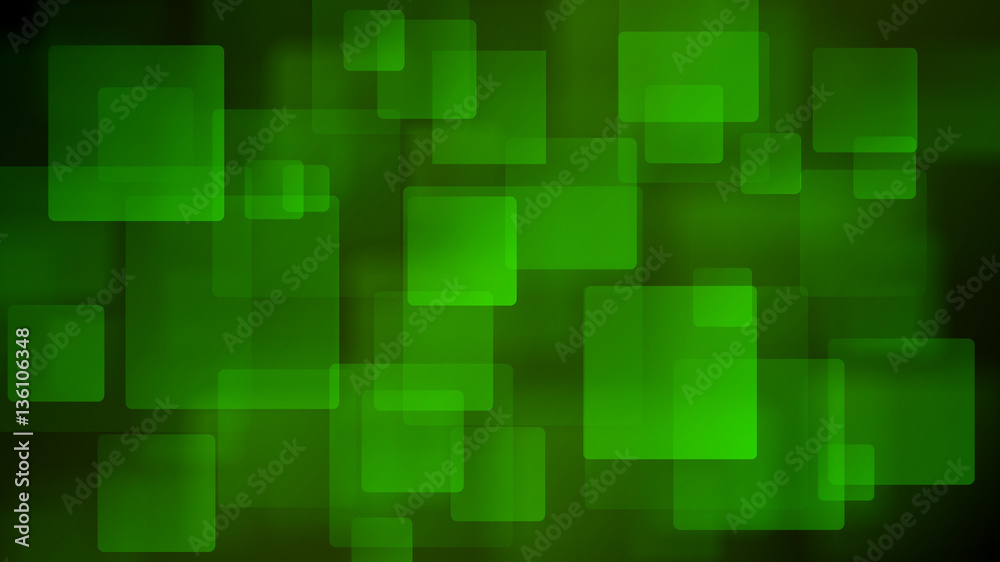 Green abstract background of blurry squares Green abstract background of blurry squares