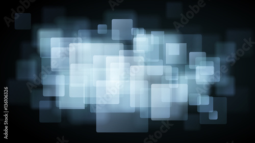 Fototapeta Naklejka Na Ścianę i Meble -  Light blue abstract background of blurry squares