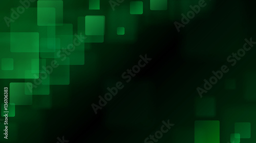 Green abstract background of blurry squares