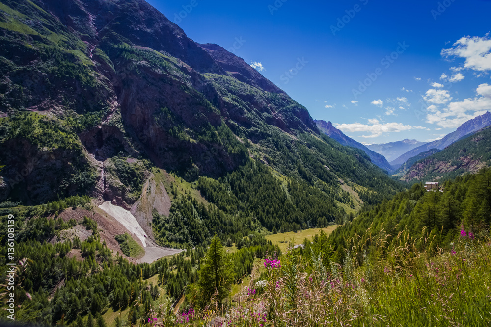 Valley in Aosta near Bionaz