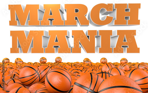 Canvas-taulu March Mania College Basketball Tournament