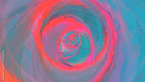 movement Abstract futuristic red blue tunnel 