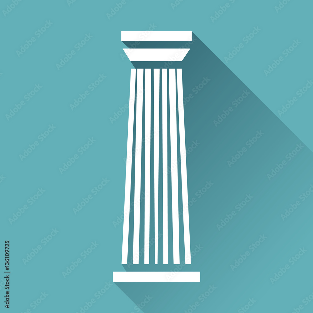 Black column pillar icon Black column pillar icon