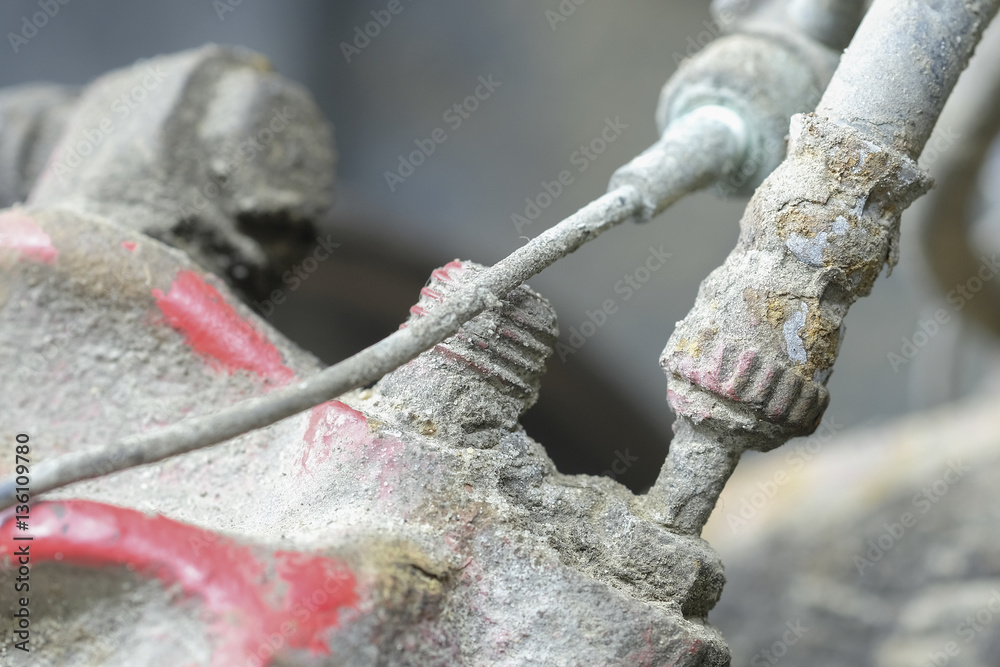 oxidation of the brake hose connection Stock Photo Adobe Stock