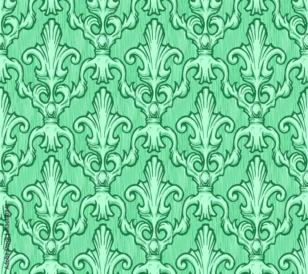 Obraz premium Vintage damask pattern