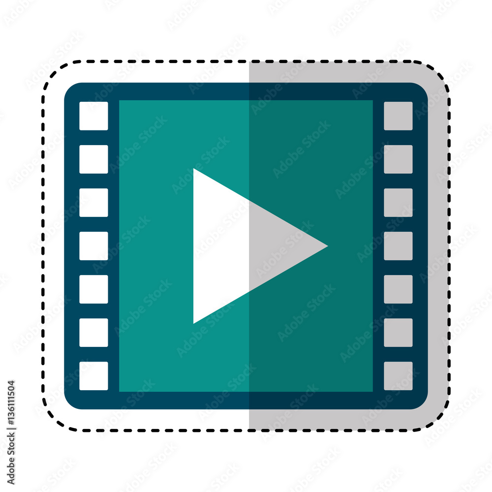 media player symbol isolated iconvector illustration design media player symbol isolated iconvector illustration design