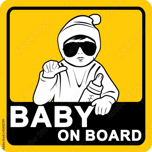 Baby on board. Sticker