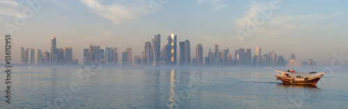 Doha skyline in Qatar