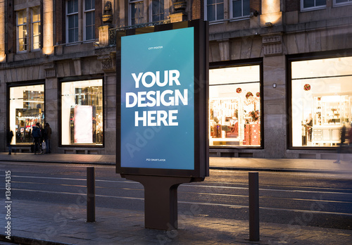 Outdoor Kiosk Advertisement Mockup 5