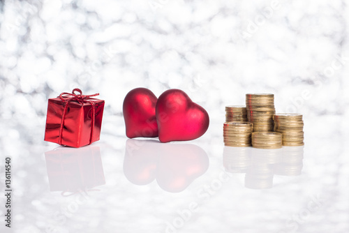 Obraz na płótnie Costs of Valentine's Day w salonie