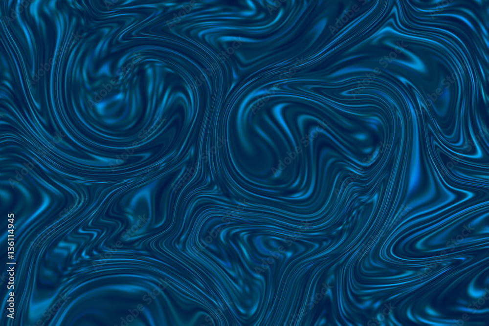 Emerald marble abstract background. Mesh liquid surface digital illustration.