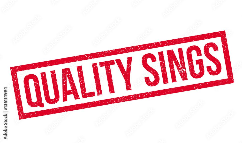 Quality Sings rubber stamp. Grunge design with dust scratches. Effects can be easily removed for a clean, crisp look. Color is easily changed. Quality Sings rubber stamp. Grunge design with dust scratches. Effects can be easily removed for a clean, crisp look. Color is easily changed.