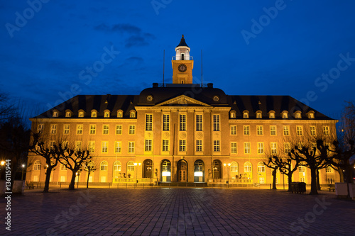 townhall herne germany at night
