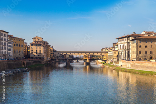 The Ponte Vecchio bridge in Florence