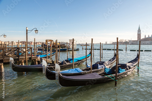 Gondola on Canal Grande in Venice