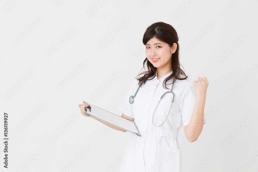 笑顔のナース　問診票