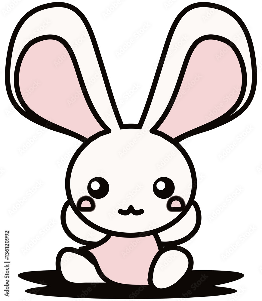 Fototapeta premium The stuffed toy of the rabbit