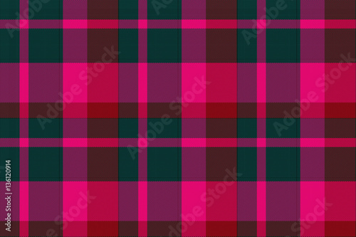 Wide continuous   plaid fabric pattern photo