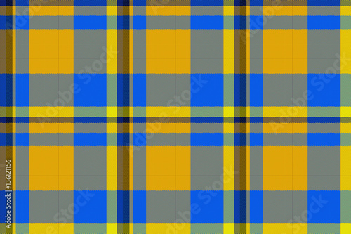 Wide continuous plaid fabric pattern