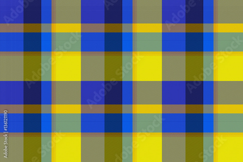Wide continuous plaid fabric pattern