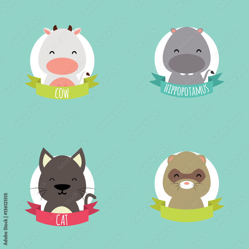 Cute Cartoon animals Cute Cartoon animals