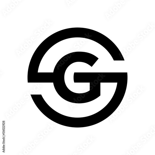 Letter S symbol Combination with G