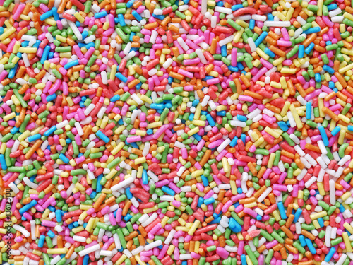 colorful sugar sprinkles as background