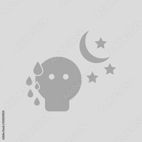 sweating man, various symptoms of Tuberculosis on the human sweats at night