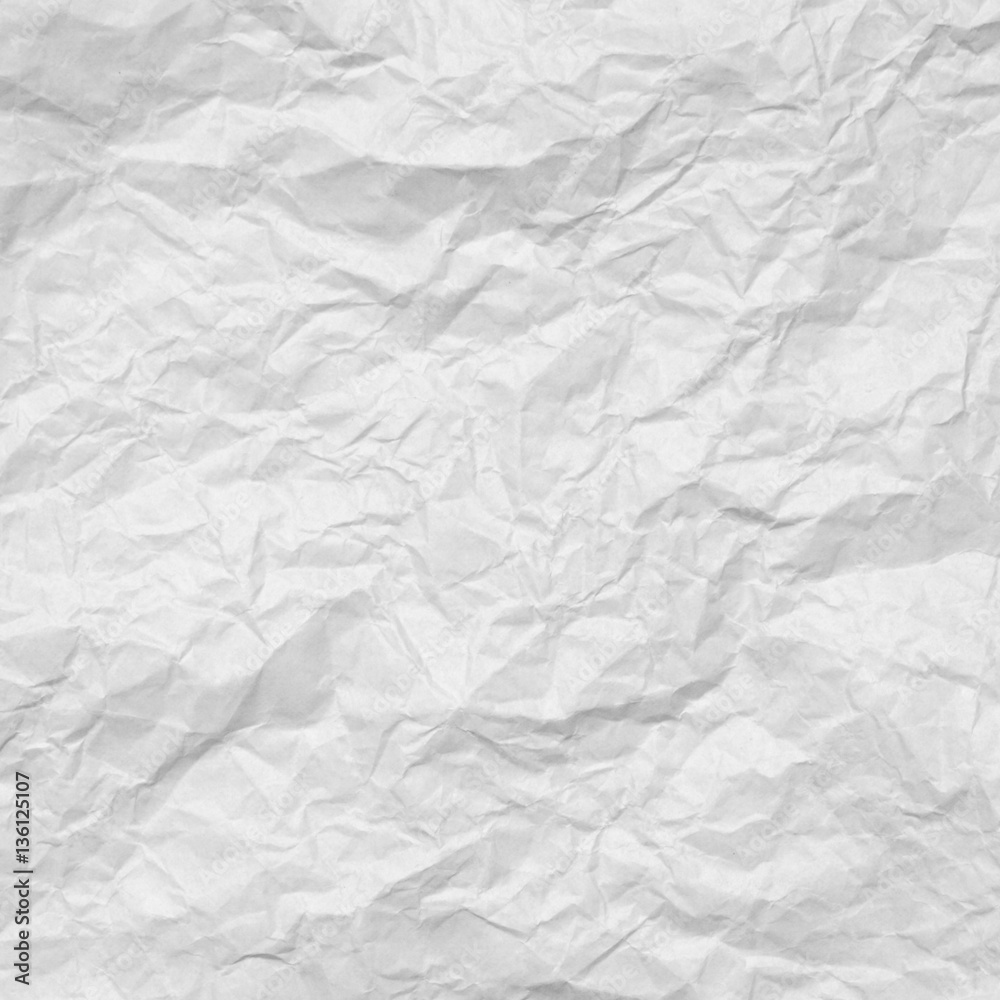 White crumpled paper for background image White crumpled paper for background image