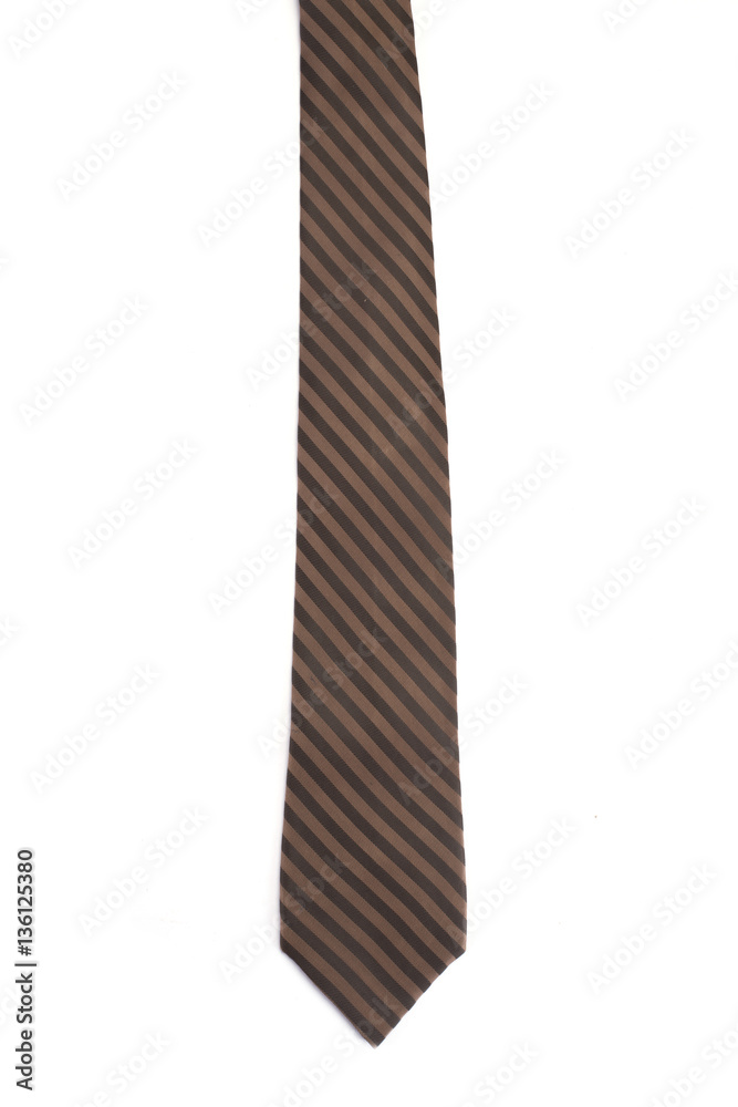 Brown tie Isolated on White Background. Brown tie Isolated on White Background.