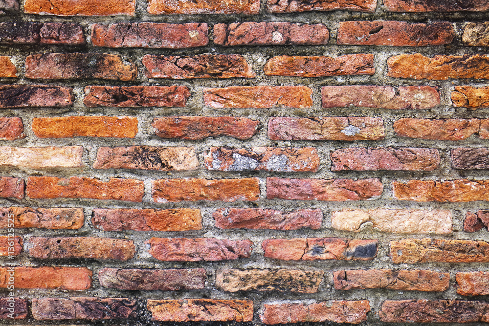 Naklejka premium レンガの壁の背景素材 Brick Texture background