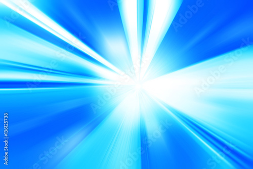 Abstract blurred speed motion with light rays.