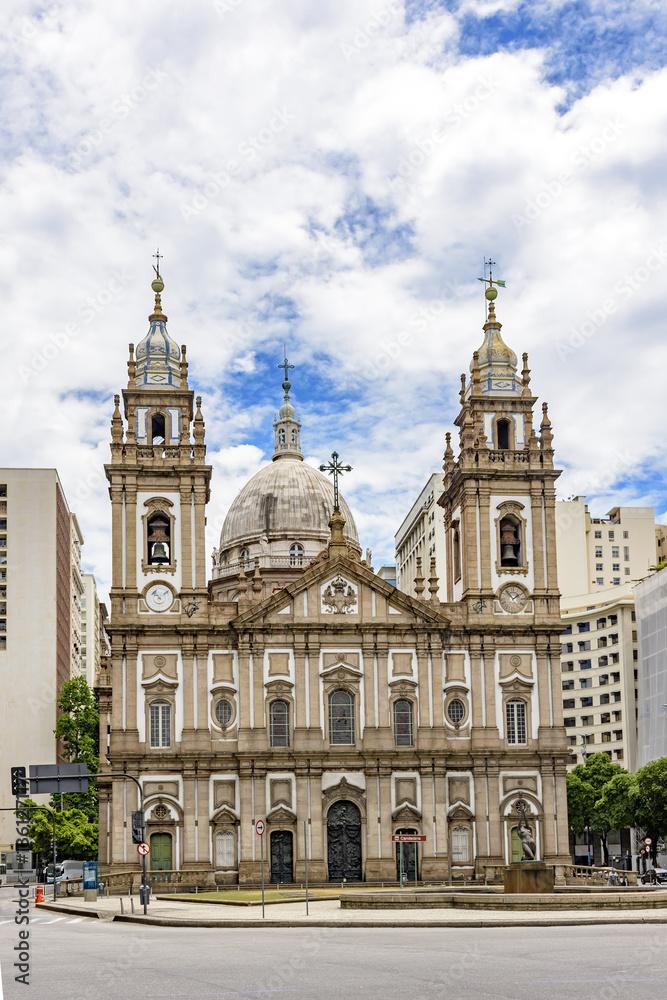 Candelaria church, one of the most famous in Rio de Janeiro and located in the center of the city