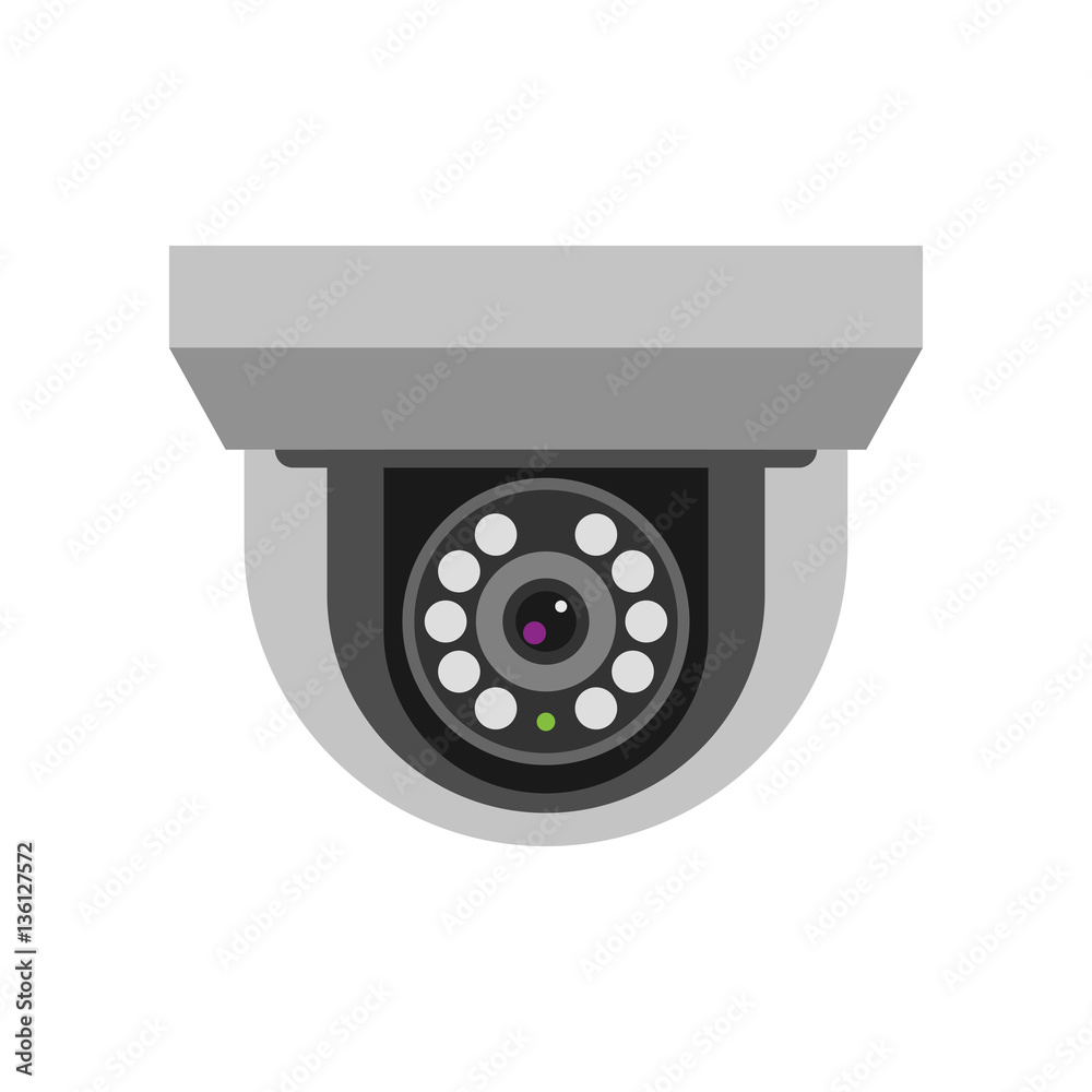 Security camera safety technology vector. Security camera safety technology vector.
