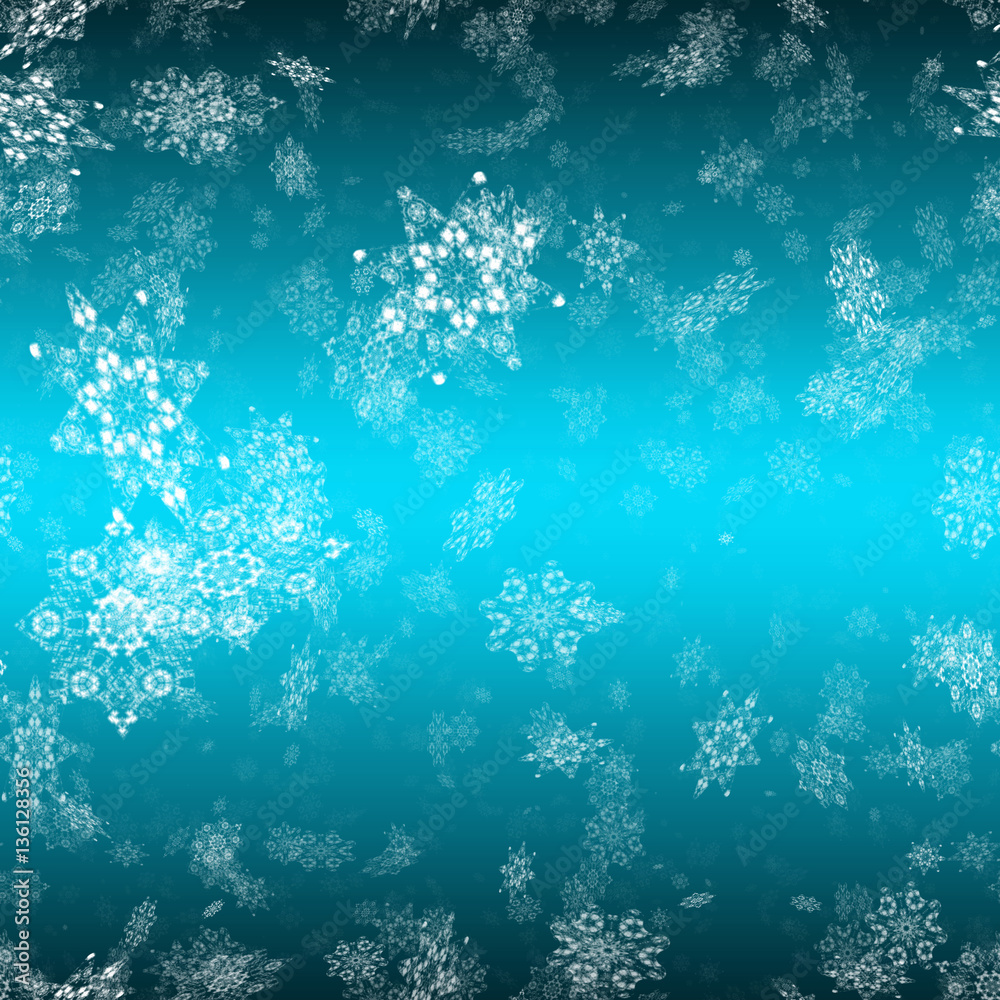 Repeating   background with snowflake 