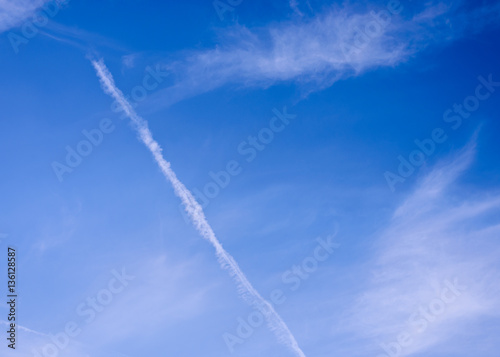 Blue sky background