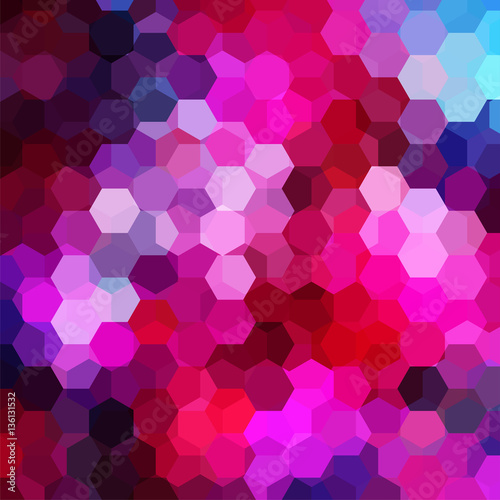 Background of geometric shapes. Pink mosaic pattern. Vector EPS 10. Vector illustration. Pink, purple colors.