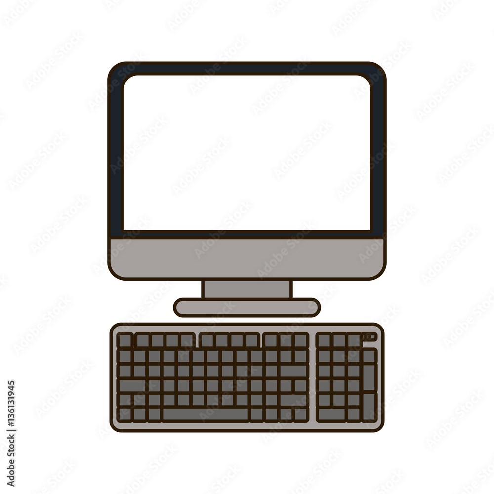 desktop computer image design, vector illustration icon desktop computer image design, vector illustration icon