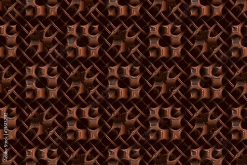 Repeating copper Celtic background   photo