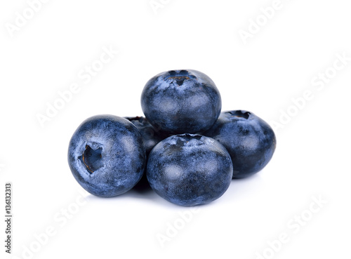 Blueberry isolated on the white background