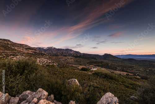 Sunrise in Mas De Barberans mountains © marcin jucha