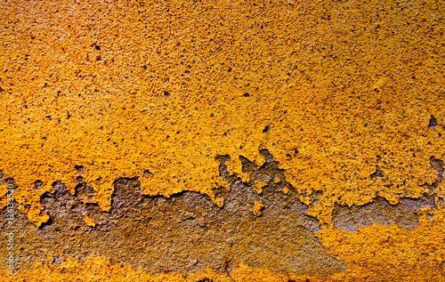 Closeup Old Weathered Peeling Wall Texture